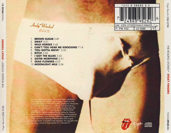 The Rolling Stones : Sticky Fingers (CD, Album, RE, RM)