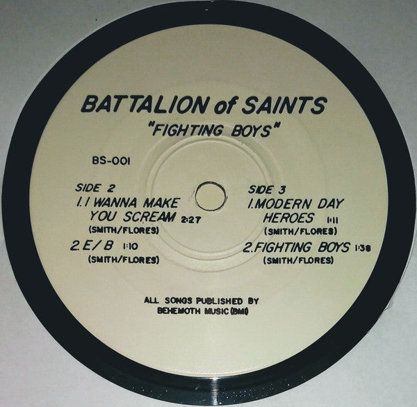 Battalion Of Saints : Fighting Boys (7", EP, Unofficial)