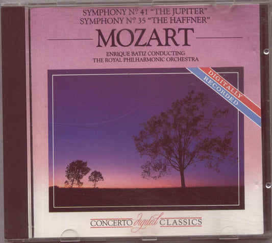 Mozart*, Enrique Batiz, The Royal Philharmonic Orchestra* : Symphony N.41 'The Jupiter' & Symphony N.35 'The Haffner' (CD, Dis)