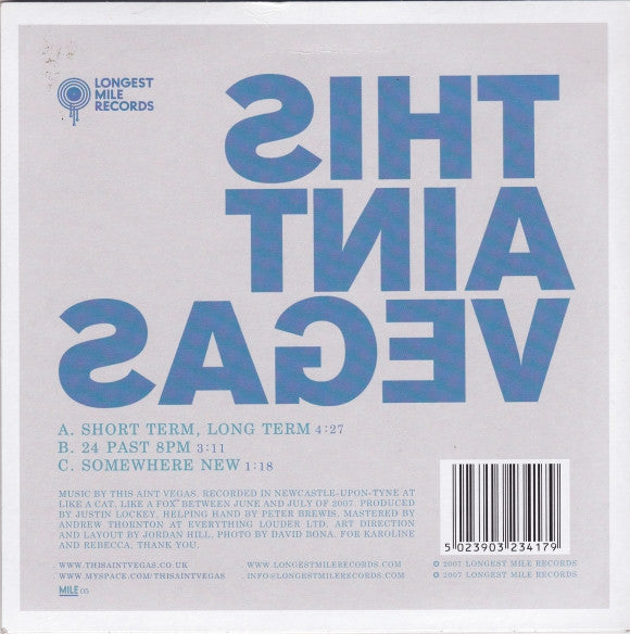 This Aint Vegas : Short Term, Long Term (7", Single, Ltd, Yel)