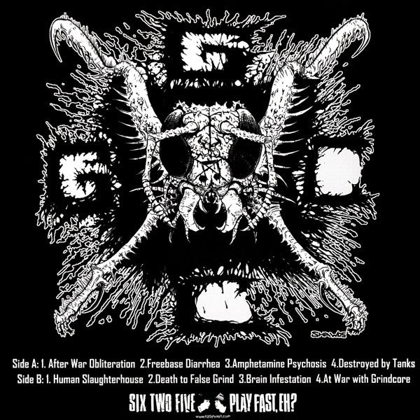 Insect Warfare : At War With Grindcore (7")