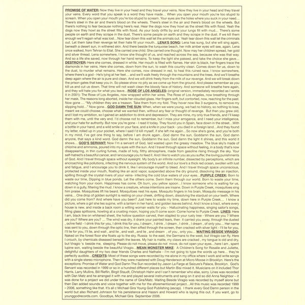 Michael Gira : Songs For A Dog (LP, Comp, Ltd)