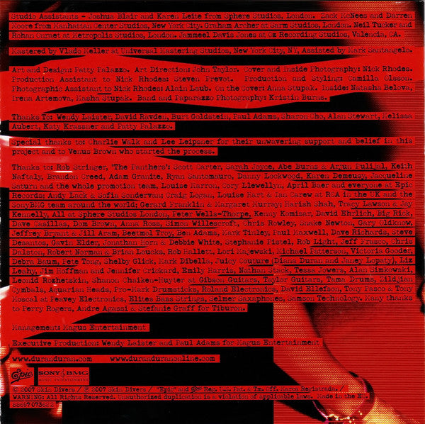Duran Duran : Red Carpet Massacre (CD, Album, Son)