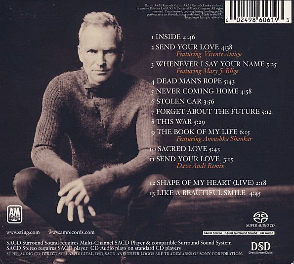 Sting : Sacred Love (SACD, Hybrid, Multichannel, Album, Ltd, Dig)