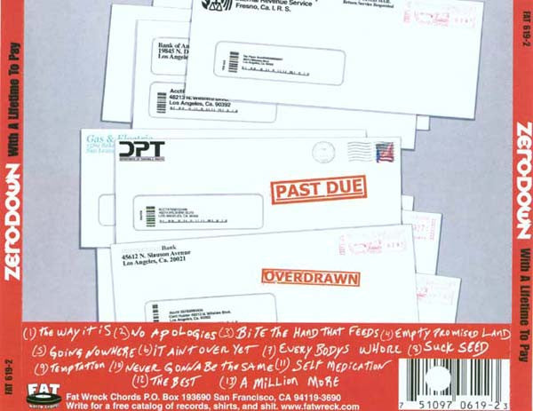 Zero Down : With A Lifetime To Pay (CD, Album)