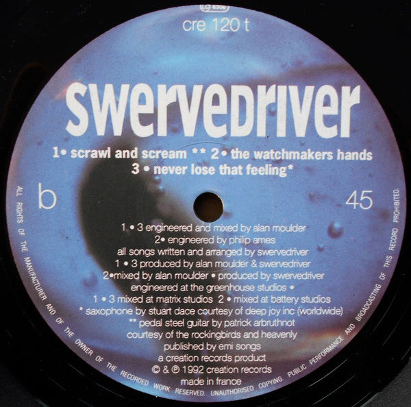 Swervedriver : Never Lose That Feeling (12", Single)