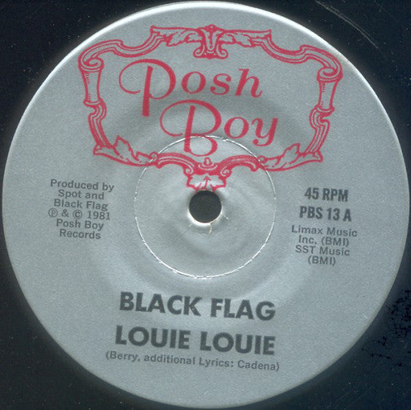 Black Flag : Louie Louie (7", Single, Sma)