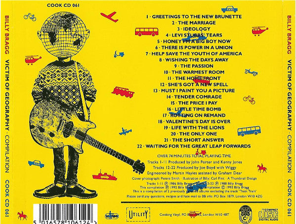 Billy Bragg : Victim Of Geography (CD, Comp, RP)