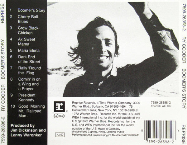 Ry Cooder : Boomer's Story (CD, Album, RE)