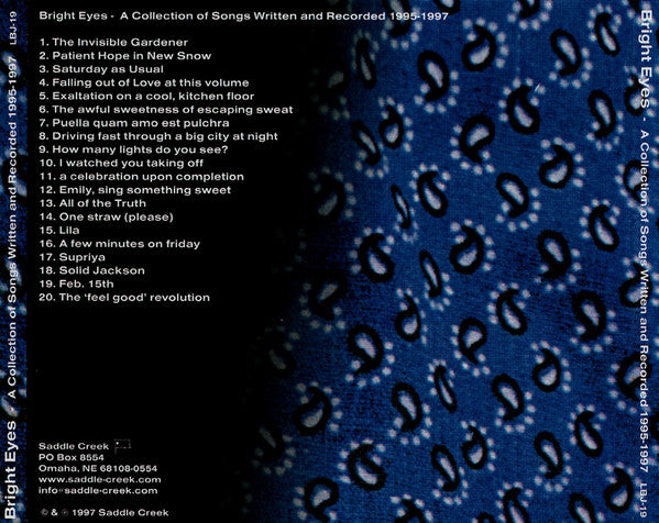 Bright Eyes : A Collection Of Songs Written And Recorded 1995-1997 (CD, Album, RP)