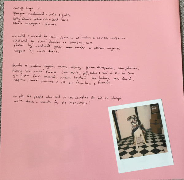 Camp Cope : How To Socialise & Make Friends (LP, Album, Ltd, Pin)