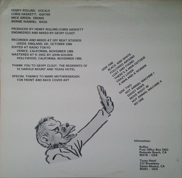 Henry Rollins : Hot Animal Machine (LP, Album)