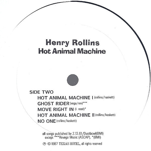 Henry Rollins : Hot Animal Machine (LP, Album)
