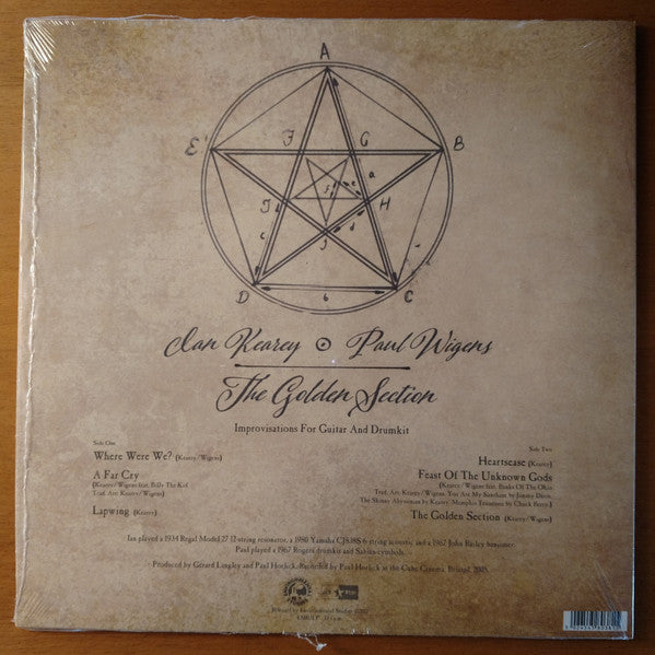 Ian Kearey & Paul Wigens : The Golden Section - Improvisations For Guitar And Drumkit (LP)