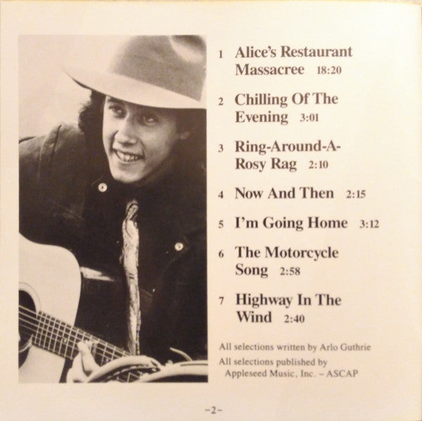 Arlo Guthrie : Alice's Restaurant (CD, Album, RE)