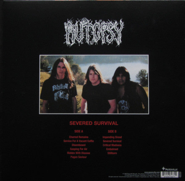 Autopsy (2) : Severed Survival (LP, Album, RE, RP)
