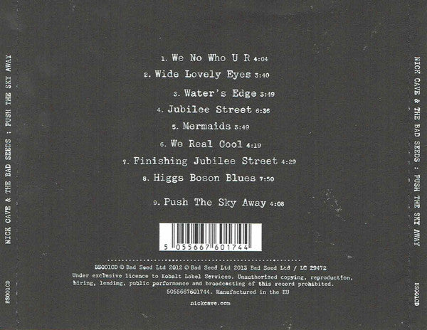 Nick Cave & The Bad Seeds : Push The Sky Away (CD, Album, RE)