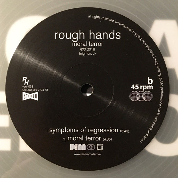 Rough Hands : Moral Terror (12", EP, Ltd, Cle)