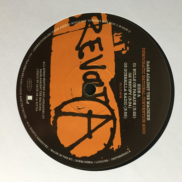 Rage Against The Machine : Democratic National Convention 2000 (LP, RSD, Ltd)