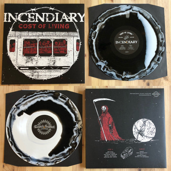 Incendiary (3) : Cost Of Living (12", Album, Bla)