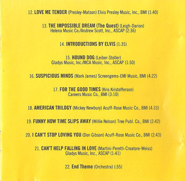 Elvis* : Elvis As Recorded At Madison Square Garden (CD, Album, RE, RM)