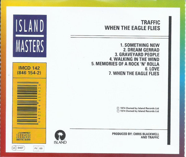 Traffic : When The Eagle Flies (CD, Album, RE)