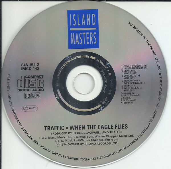 Traffic : When The Eagle Flies (CD, Album, RE)