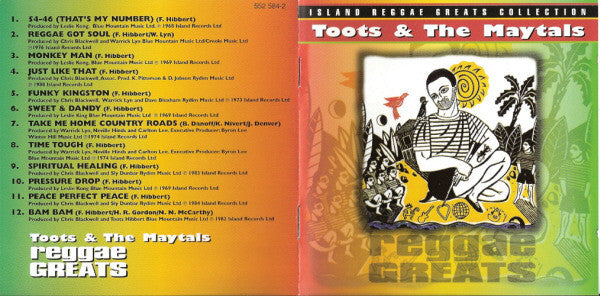 Toots & The Maytals : Reggae Greats (CD, Comp, RE)