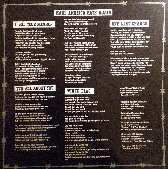 Slapshot : Make America Hate Again (LP, Album, Whi)