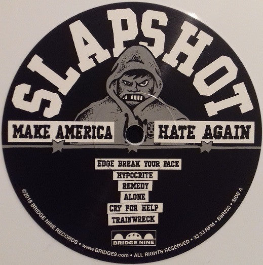 Slapshot : Make America Hate Again (LP, Album, Whi)