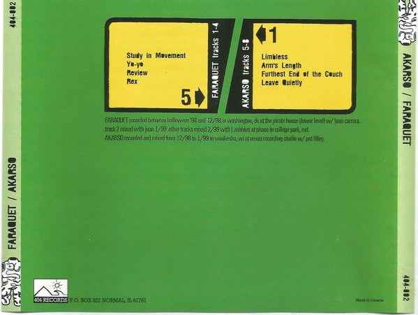 Akarso / Faraquet : Akarso / Faraquet (CD, EP)