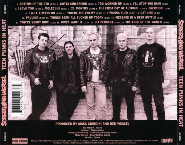 Screeching Weasel : Teen Punks In Heat (CD, Album)