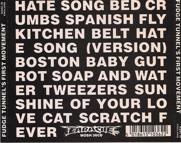 Fudge Tunnel : Hate Songs In E Minor (CD, Album)