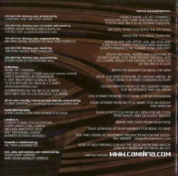 Candiria : 300 Percent Density (CD, Album)