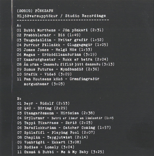 Various : (Soðið) Pönksafn (CDr, Comp, RE)