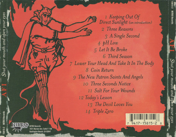 AFI : Shut Your Mouth And Open Your Eyes (CD, Album)