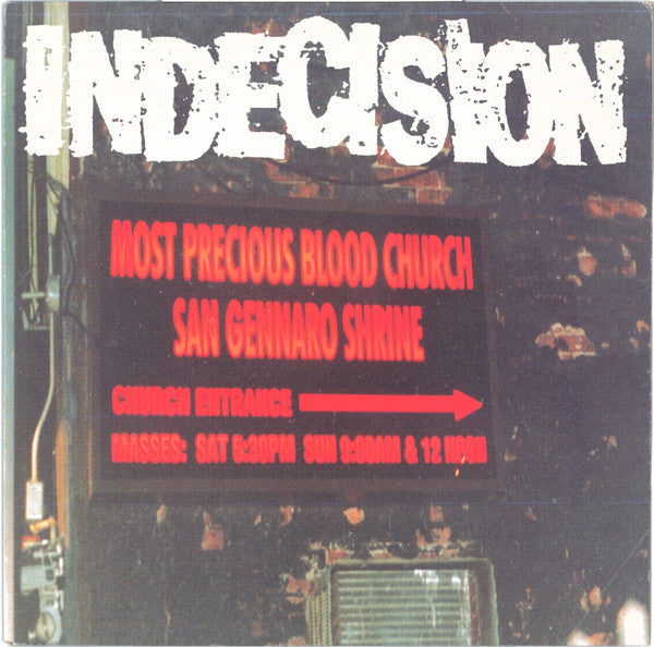Indecision (2) : To Starve And Steal In New York City (7", EP, Ltd)