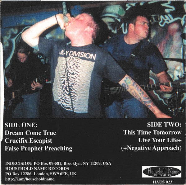Indecision (2) : To Starve And Steal In New York City (7", EP, Ltd)
