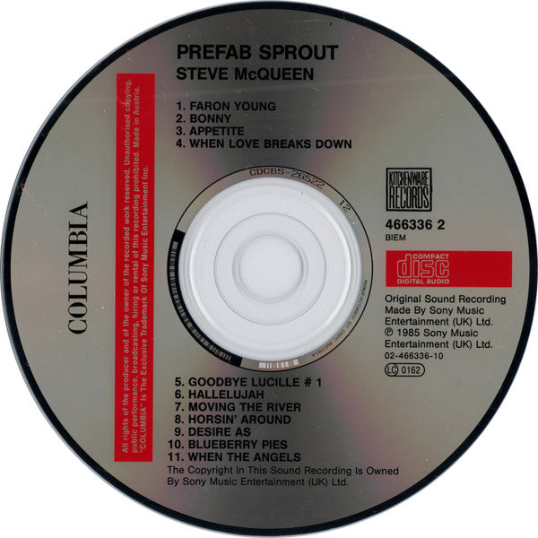 Prefab Sprout : Steve McQueen (CD, Album, RE, Jew)