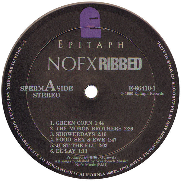NOFX : Ribbed (LP, Album)