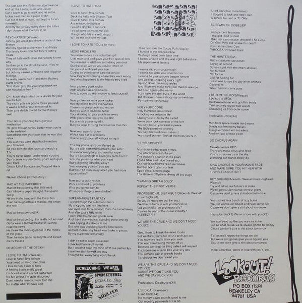 Screeching Weasel : Boogadaboogadaboogada! (LP, Album, RE)