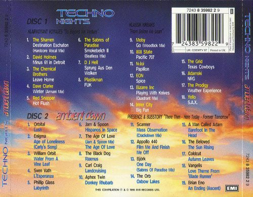 Various : Techno Nights Ambient Dawn (2xCD, Comp, P/Mixed)