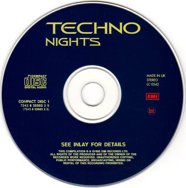 Various : Techno Nights Ambient Dawn (2xCD, Comp, P/Mixed)