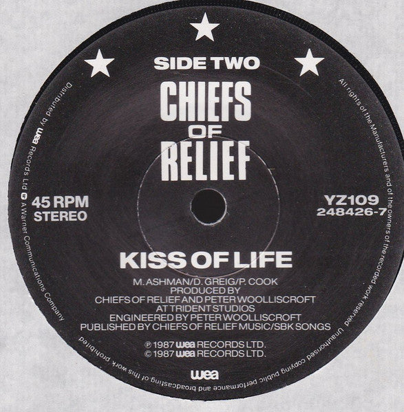 Chiefs Of Relief : Weekend (7", Single)