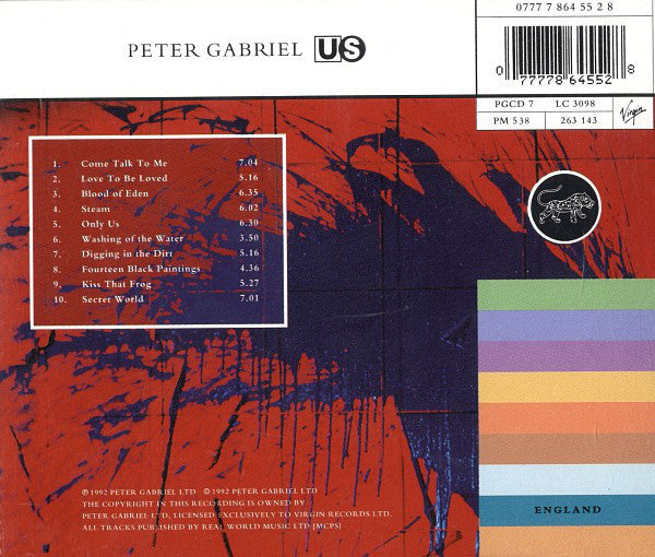 Peter Gabriel : Us (CD, Album, RP)