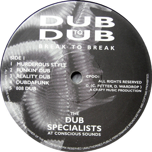 The Dub Specialists* : Dub To Dub Break To Break (LP)