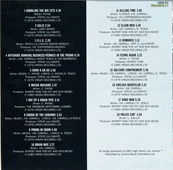 The Members : Sound Of The Suburbs - A Collection Of The Members Finest Moments (CD, Comp)
