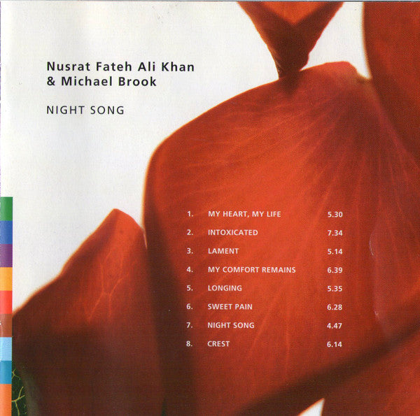 Nusrat Fateh Ali Khan & Michael Brook : Night Song (CD, Album)