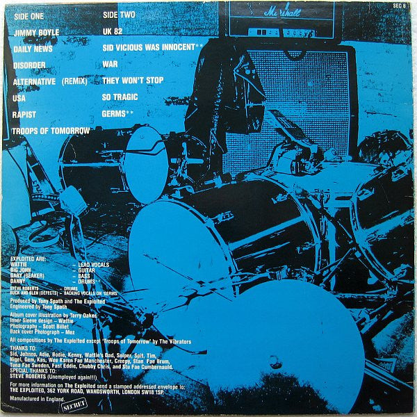 The Exploited : Troops Of Tomorrow (LP, Album)
