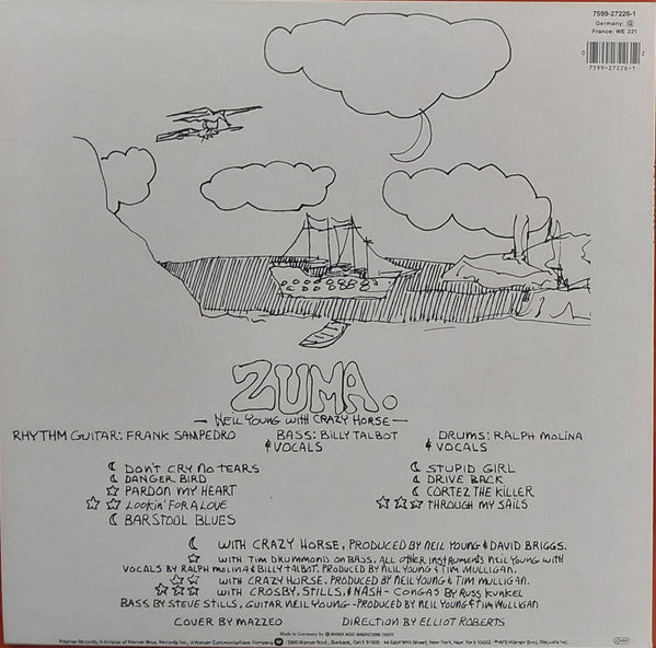 Neil Young With  Crazy Horse : Zuma (LP, Album, RE)